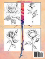 Rose Coloring Book for Adults: Beautiful Adult with Relaxing Roses Flower Majosta