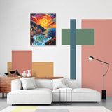 Sunset Paint by Numbers Kit for Adults Beginner Cinque Terre Italy Oil Painting Kit Adult Paint by Number Kits on Canvas DIY Painting for Beginners Art by Numbers for Gifts Home Wall Decor 16x20 Inch﻿ obterie