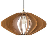 ELEIPSE Wood Pendant Light | Mid Century Modern Chandelier | Hanging Lamp | Wood Chandelier Lighting | Modern Light Fixture | Modern Pendant Light DEZAART