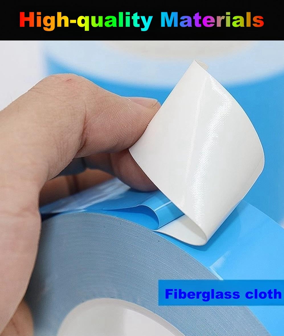 Double Sided Tape 1inch x 66Feet Thermal Tape Heavy Duty Super Strong Adhesive, Insulation Heat Transfer Tape for Paste CPU Heatsink, Mounting LED Strip, Carpet Fixing, Woodworking Project, DIY Crafts AVNTKER