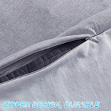 EXQ Home Weighted Blanket Cover 41x60-Twin Size Premium Soft for Kids Weighted Blanket with Zipper,Machine Washable Duvet Cover for Hot Sleeper in Summer(Grey,Duvet Cover Only) EXQ Home