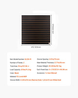 VEVOR Slatwall Panel, 16 sq.ft, Versatile Durable Slat Wall Panel with MDF Material & 3 in Groove, Aesthetic Easy to Clean Slat Wall Panel with Melamine Surface, Fit for Bicycles, Hammers, etc. VEVOR