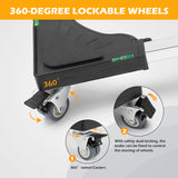 Nefish Furniture Dolly Adjustable Mini Fridge Stand Washing Machine Stand Mobile Roller with 4 Locking Swivel Wheels Universal Mobile Base Moving Cart for Dryer Refrigerator Nefish