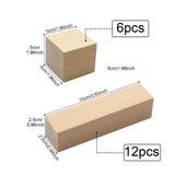 Basswood Carving Blocks, 18 pcs Whittling Wood Carving Blocks, Wood Craft Blocks, Basswood Wooden Blocks Zalaxt