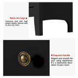 Vikiullf Black Dresser - Modern Dresser for Bedroom, Wooden 7 Drawer Dresser, Storage Cabinet for Bedroom,Living Room, Hallway, Entryway Vikiullf