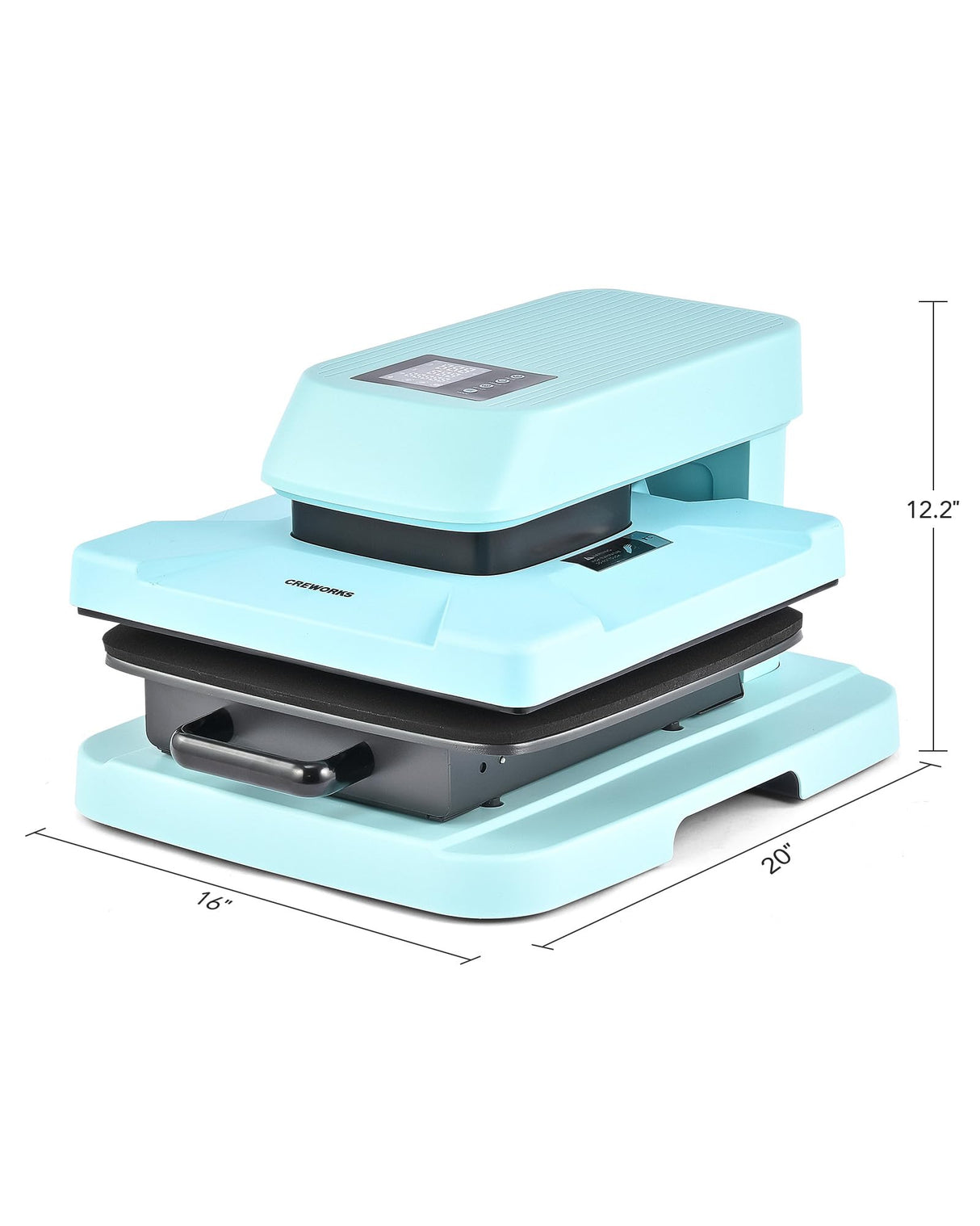 CREWORKS Auto Heat Press Machine for T Shirts, Smart 15x15 Inch T Shirt Press Machine with Auto Press Release, Professional Digital Automatic Heat Press Sublimation Fast Even Tshirt Printing Machine CREWORKS