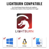 OMTech 100W Fiber Laser Engraver with Rotary Axis, LightBurn Compatible MOPA Laser Marking Machine with 4.3x4.3 and 7x7 Lenses for Metal Color Marking, Solid State Laser Etching Machine for Gold Steel OMTech