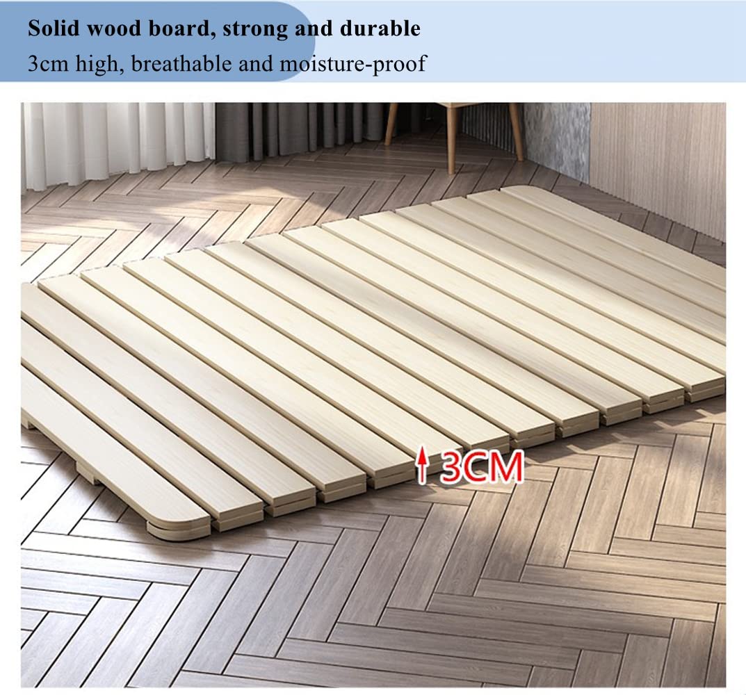 LOBOTOU Breathable Moisture-Proof Solid Wood Tatami Mat and Floor Futon Mattress LOBOTOU