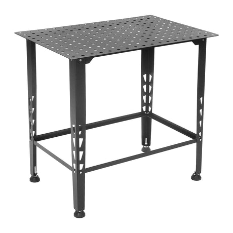 Welding Table,36" X 24" Welding Table Top,0.157in Thick Fabrication Table,600Lbs Load Capacity Metal Workbench,Portable Work Bench With Double-Layer Storage Heavy Duty Carbon Steel Weld Table For Weld SODONAD