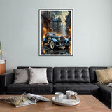 WSLWXSHM Diamond Painting Kits for Adults Truck, Car Round Full Drill Diamond Art Kits, 5D DIY Paint with Diamonds Crafts for Home Wall Decoration Gifts 12×16Inch WSLWXSHM