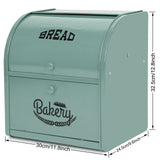 Olebes Bread Box, Metal Bread Box For Kitchen Countertop, Bread Storage Container Holds 2 Loaves Of Bread, High Capacity Breadbox, Bread Holder Suit Farmhouse Kitchen Decor For Counter Olebes