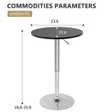 PayLessHere Adjustable Height Bar Table - Modern Pub Table for Dining Room or Kitchen PayLessHere