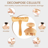Meifuly 13 in 1 Wood Therapy Massage Tools with Luxury Storage Shelf, Complete Maderotherapia Wooden Massager Kit for Body Shaping, Lymphatic Drainage, Muscle Pain Relief, Anti-Cellulite Meifuly