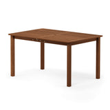 Furinno Tioman Outdoor Dining Table, Natural 35.5"D x 59.0"W x 29.0"H Furinno