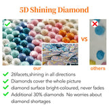 ZEECQING 5D Abstract Diamond Art Painting Kits for Adults Marble, Art Diamond Art Kits for Adults, DIY Full Drill Paint by Numbers for Wall Decoration 12x16inch/30x40cm ZEECQING