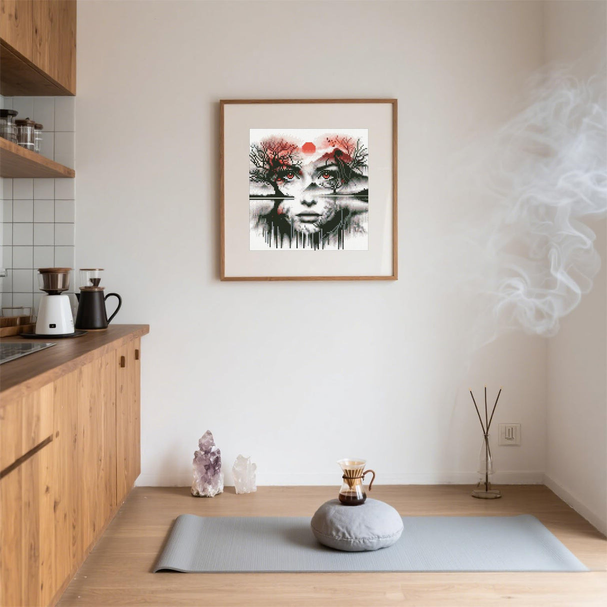 MXZCZX 5D Sunset Diamond Painting Kits for Adults Beginners,Mountain Diamond Art Kit, DIY Sunset Scenery Full Round Drill Paint with Diamond Pictures Gem Art, Home Wall Decor 14x14In MXCFZX