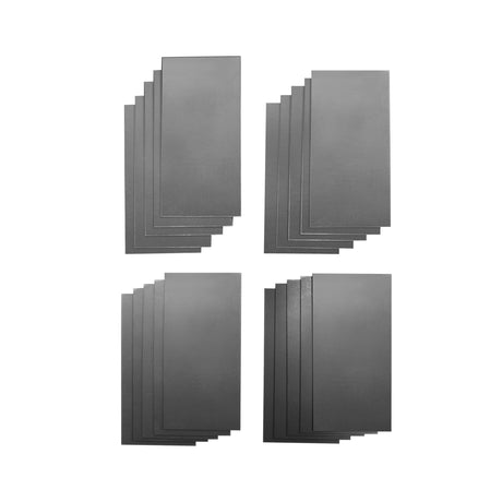 SAVVY METAL Variety Pack of 20 Welding Coupons (3/16" Thick, 11, 14, and 16 Gauge. Steel), 5 PCS Each, 2" x 4", Training and Practicing for MIG, TIG, Arc, Spot, Gas, and Brazing Welding Kit Generic