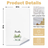 ArtisaEura Boho Farmhouse Bathroom Hand Towels Set of 4, Relax Breathe Soak Unwind Botanical Decorative Hand Towels for Gym Yoga Spa Decor, Modern Farmhouse Bathroom Decor, 16x24 Inches ArtisaEura