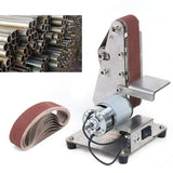 Belt Sander Electric Mini Belt Sander Grinder Polisher Sharpener Polishing Grinding Machine DIY Sand Mill Adjustable Speed Wood Sanding Tool (9000RPM LIANDU-US