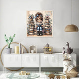 JFYHAB 5D Diamond Painting Kits for Adults, Reading Book Diamond Art Kits for Adults Beginner,DIY Full Drill Books Diamond Dots Paintings with Gem Art and Crafts for Adults Home Decor 12x12in JFYHAB