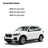 Center Console Safe Vault - KEREN Console Gun Safe Box Compatible with BMW X5 2019-2025, BMW X6 2020-2025 and BMW X7 2019-2025, with Fingerprint Lock KEREN