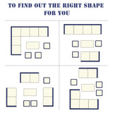 Wisteria Lane Outdoor Patio Furniture Set, 7 Piece Wicker Rattan Outdoor Dining Set with Dining Table and Ottomans, Patio Table and Chairs Set, Outdoor Sectional, Grey Wisteria Lane