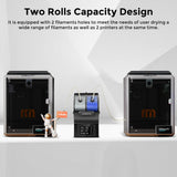 Filament Dryer Box, SH02 Dry Box Filament Sealed Storage Box 3D Printer 2 Spools Holder with PTC Fast Heater, Filament Dehydrator with Touch Screen Compatible with PLA PETG TPU ABS 1.75/2.85mm Comgrow