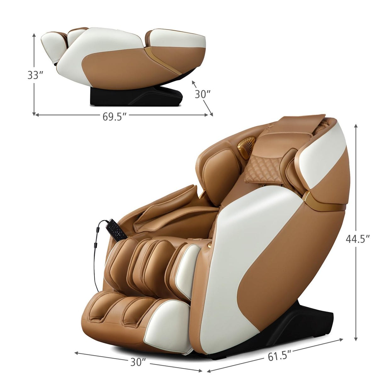 Giantex Full Body Massage Chair, Zero Gravity Shiatsu Massage Recliner with SL Track, Voice Control, Heat, Foot Roller, Thai Yoga Stretch, Airbags, 12 Auto Modes, 5 Manual Modes, Free Indoor Delivery Giantex