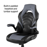 STAPLES Emerge Vortex Bonded Leather Ergonomic Gaming Chair with Lumbar Support, High Back and Adjustable Tilt Lock STAPLES