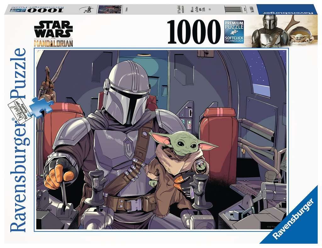 Ravensburger Star Wars The Mandalorian 1000 Piece Jigsaw Puzzle for Adults - 16565 - Every Piece is Unique, Softclick Technology Means Pieces Fit Together Perfectly Ravensburger