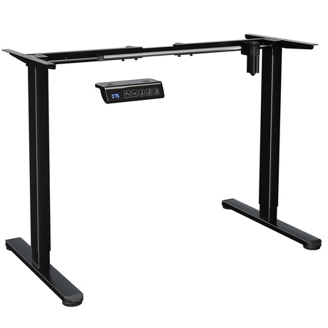 BONTEC Electric Standing Desk Frame, Height Adjustable Ergonomic Stand Up Desk Base with 3-Level Memory Quiet Motor, Table Legs Support for 154lbs, Black BONTEC