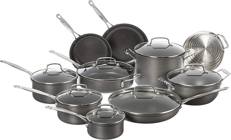 Cuisinart 17-Piece Cookware Set, Chef's Classic Nonstick Hard Anodized, 66-17 Cuisinart