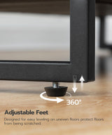 HOOBRO Shoe Rack, 4 Tier Shoe Storage Organizer with 3 Oxford Fabric Shelves and Top Panel, Holds 12-16 Pairs of Shoes for Entryway and Closet, Industrial, Greige BG47XJ01G1 HOOBRO