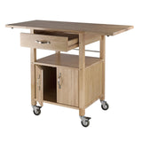 Winsome Wood Drop-Leaf Kitchen Cart Winsome