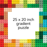 LEGO Rainbow Bricks 1000 Piece Jigsaw Puzzle Chronicle Books