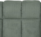 Ocstta Corduroy Recliner Sofa Set for Living Room,Reclining Loveseat/Couch/Chair Set Manual Reclining Sofa Set with Storage/Cup Holders for Living Room Office Home (Green, 3 Seater Sofa) Ocstta