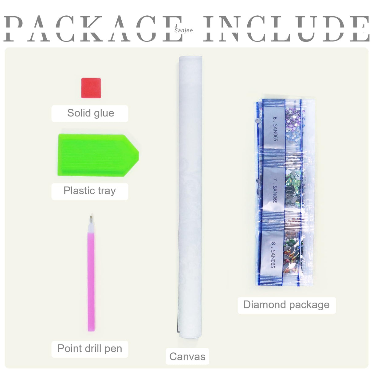 Sanjee 5D Special Shape Diamond Art Kits for Beginners, Cute Giraffe Diamond Painting Kits for Adults, Crystal Rhinestones Diamond Painting for Home Wall Decoration Gift, 12×12inch Sanjee