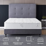 Oliver & Smith California King Mattress - 10 Inch Hybrid Cal King Mattress - Pocketed Coil Springs & High Density Premium Cold Foam with Breathable Polyester Cover - Comfort Tight Top- Medium Firm OLIVER & SMITH SINCE 1921