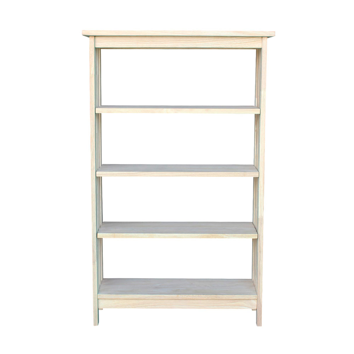 International Concepts 4 Tier Mission Shelf Unit, Unfinished IC International Concepts