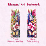 3Pcs 5D Diamond Art Bookmarks for Book Lovers, Handmade DIY Diamond Painting Bookmarks with Tassels for Graduation Birthday JBTM24