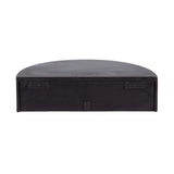 Kate and Laurel Reid Ribbed Wooden Floating Side Table, 20 x 11 x 6, Black, Modern Wood Floating Nightstand with Drawer for Extra Storage and Added Functionality Kate and Laurel