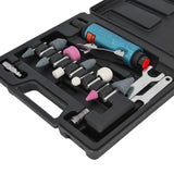 Air Die Grinder Kit With 1/4 and 1/8 inch Collets, Pneumatic Grinder Include 10 Pcs Die Grinder Attachments, Air Grinder Tool 25000 RPM By Bowd BOWD