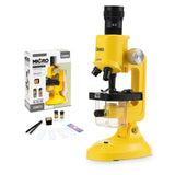 Little World Science Kits for Kids Beginner Microscope Kit with LED 100X 400X and 1200X Magnification Kids Educational Toy Birthday Halloween Little World