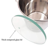 5 Gallon Vacuum Chamber, Tempered Glass Lid Stainless Steel Degassing Chamber Perfect for Stabilizing Wood, Degassing Silicones, Epoxies and Essential Oils P PBAUTOS