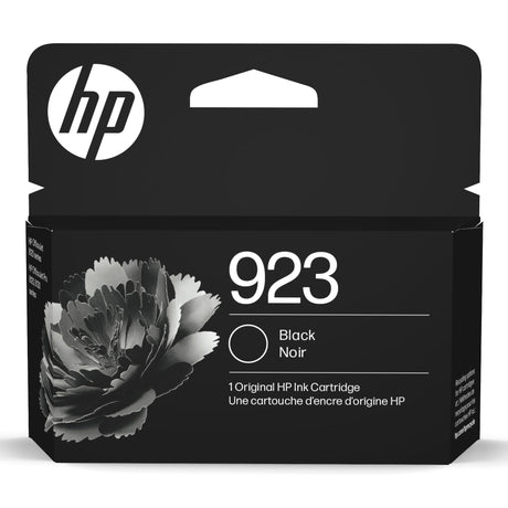 HP 923 Black Ink Cartridge | Works OfficeJet 8120 Series, OfficeJet Pro 8130 Series | Eligible for Instant Ink | 4K0T3LN HP