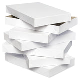 American Greetings White Shirt Boxes with Lids, for Birthdays, Holidays, and All Occasions (6 Boxes, 14.75'' x 9.5'') American Greetings