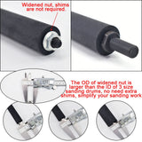 scottchen PRO Spindle Sander Adaptor 4-1/2" x 1/2" with Rubber Sanding Drum Kit OD 3/4", 1", 1-1/2" and Sandpaper Sleeves Grit# 80,120 - S/10 - WoodArtSupply