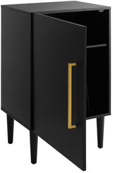 Crosley Furniture Everett Record Player Stand with Storage for Vinyl Records, Matte Black Crosley Furniture