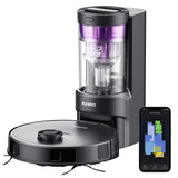 Eureka E10s Robot Vacuum with Bagless Self Emptying Station, Robotic Vacuum and Mop Combo, 45-Day Capacity, 4000Pa Suction for Pet Hair, Carpet&Floor, Auto Lifting Mop, LiDAR Navigation, App Control Eureka