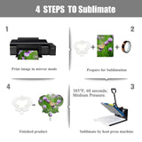 4Pack 8inch Sublimation Wind Spinner Blanks 3D Aluminum Metal Wind Sculpture Kinetic Spinners for Yard and Garden Indoor Art Ornaments Hanging Decoration (Butterfly) WindMage